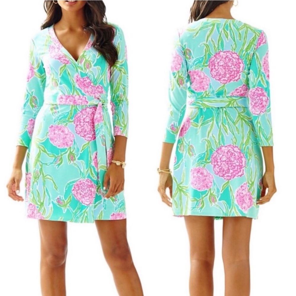Lilly Pulitzer Meridian floral wrap dress XS